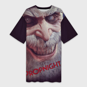 Платье-футболка 3D с принтом Propnight  Horror Game в Тюмени,  |  | dead by daylight | pronight выживание | pronight прятки | prop hunt | propnight game | propnight выживание | игра pronight | классический хоррор | новые прятки | пропнайт кооператив
