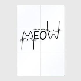 Магнитный плакат 2Х3 с принтом Кошечка с милыми ушками в Тюмени, Полимерный материал с магнитным слоем | 6 деталей размером 9*9 см | cat | девушке | кот | кошка | подарок | уши