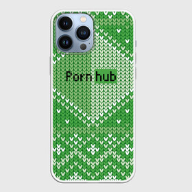 Чехол для iPhone 13 Pro Max с принтом Porn Hub   новогодний в Тюмени,  |  | holiday | hype | new year | pattern | новый год | праздник | узор | хайп