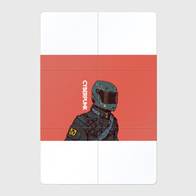 Магнитный плакат 2Х3 с принтом Cyberpunk (+Спина) в Тюмени, Полимерный материал с магнитным слоем | 6 деталей размером 9*9 см | Тематика изображения на принте: cyberpunk | cyberpunk 2077 | байкер | надпись | рисунок | текст