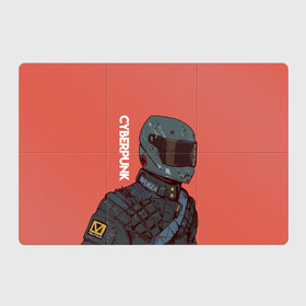 Магнитный плакат 3Х2 с принтом Cyberpunk (+Спина) в Тюмени, Полимерный материал с магнитным слоем | 6 деталей размером 9*9 см | Тематика изображения на принте: cyberpunk | cyberpunk 2077 | байкер | надпись | рисунок | текст