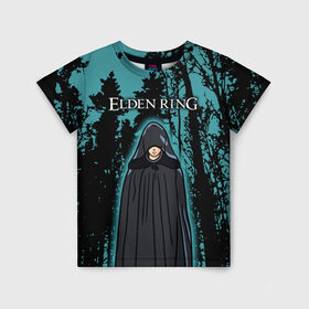 Детская футболка 3D с принтом Elden Ring Кольцо Элдена в Тюмени, 100% гипоаллергенный полиэфир | прямой крой, круглый вырез горловины, длина до линии бедер, чуть спущенное плечо, ткань немного тянется | elden ring | игра элден ринг | кольцо элдена | элден | элден ринг