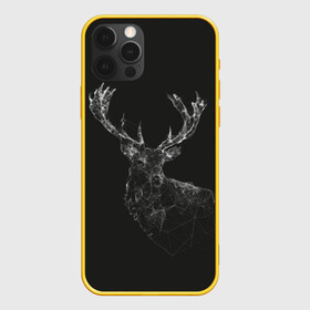 Чехол для iPhone 12 Pro с принтом DEER | POLYGONS в Тюмени, силикон | область печати: задняя сторона чехла, без боковых панелей | abstract | deer | geometry | polygon | абстракция | геометрия | олень | полигоны