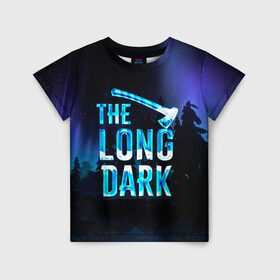 Детская футболка 3D с принтом The Long Dark Logo в Тюмени, 100% гипоаллергенный полиэфир | прямой крой, круглый вырез горловины, длина до линии бедер, чуть спущенное плечо, ткань немного тянется | alaska | long dark | the long dark | аляска | выживание | длинная тьма | долгая тьма | игра long dark