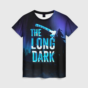 Женская футболка 3D с принтом The Long Dark Logo в Тюмени, 100% полиэфир ( синтетическое хлопкоподобное полотно) | прямой крой, круглый вырез горловины, длина до линии бедер | alaska | long dark | the long dark | аляска | выживание | длинная тьма | долгая тьма | игра long dark