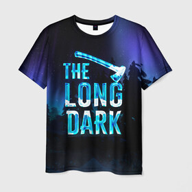 Мужская футболка 3D с принтом The Long Dark Logo в Тюмени, 100% полиэфир | прямой крой, круглый вырез горловины, длина до линии бедер | Тематика изображения на принте: alaska | long dark | the long dark | аляска | выживание | длинная тьма | долгая тьма | игра long dark
