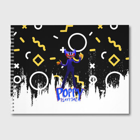 Альбом для рисования с принтом Poppy Playtime Фигурки. в Тюмени, 100% бумага
 | матовая бумага, плотность 200 мг. | Тематика изображения на принте: poppy playtime | игра | кукла | монстр | плэйтайм | поппи плейтайм | хагги вагги | хоррор