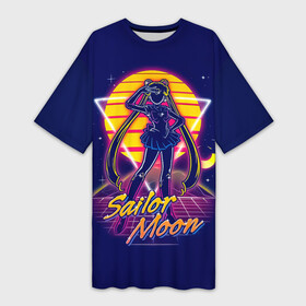 Платье-футболка 3D с принтом Сейлор Мун космос в Тюмени,  |  | sailor moon | аниме | банни цукино | вечная сейлор мун | войны в мотросках | луна в мотроске | лунная призма | манга | неокоролева серенити | сейлор космос | сейлор мун | сейлормун | супер 