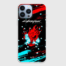 Чехол для iPhone 13 Pro Max с принтом Cyberpunk 2077 Белый снег. в Тюмени,  |  | cd project red | cyberpunk 2077 | keanu reeves | samurai | киану ривз | киберпанк 2077 | новогодний | самураи | снег | снежинки