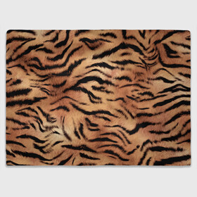 Плед 3D с принтом Шкура тигра текстура в Тюмени, 100% полиэстер | закругленные углы, все края обработаны. Ткань не мнется и не растягивается | 2022 | год тигра | новый год | новый год 2022 | символ года | тигр | тигренок | тигрица | тигры