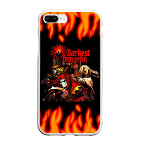 Чехол для iPhone 7Plus/8 Plus матовый с принтом Darkest Dungeon Heroes в Тюмени, Силикон | Область печати: задняя сторона чехла, без боковых панелей | darkest dungeon | могильная воровка | прокаженный | темнейшее подземелье | темное подземелье | шут