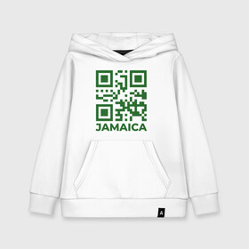 Детская толстовка хлопок с принтом QR Jamaica в Тюмени, 100% хлопок | Круглый горловой вырез, эластичные манжеты, пояс, капюшен | coronavirus | covid | covid19 | qr code | qr код | sputnik | вакцина | вакцинация | вирус | здоровье | изоляция | иммунитет | карантин | ковид | код | корона | коронавирус | маркировка | маска | матрица | п | пандемия