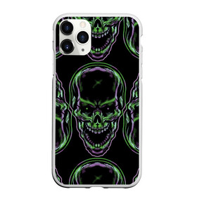 Чехол для iPhone 11 Pro матовый с принтом Skulls vanguard pattern 2077 в Тюмени, Силикон |  | fashion | hype | neon | pattern | skull | vanguard | авангард | неон | узор | хайп | череп