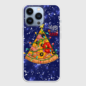 Чехол для iPhone 13 Pro с принтом Новогодняя Елка Пицца в Тюмени,  |  | christmas | pizza | гирлянда | елка | ель | звезда | новый год | пицца | рождество