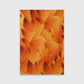 Обложка для паспорта матовая кожа с принтом Кленовая сладость в Тюмени, натуральная матовая кожа | размер 19,3 х 13,7 см; прозрачные пластиковые крепления | желтый | клен | кленовый лист | лист | листопад | листья | оранжевый | осень