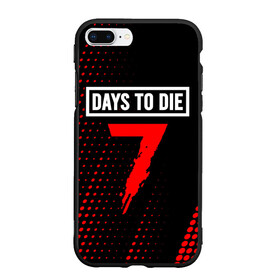 Чехол для iPhone 7Plus/8 Plus матовый с принтом 7 DAYS TO DIE + Полутона в Тюмени, Силикон | Область печати: задняя сторона чехла, без боковых панелей | 7 days to die | days | die | logo | zombie | дай | дейс | зомби | игра | игры | лого | логотип | полутона | севен | севен дейс | символ | символы | хоррор