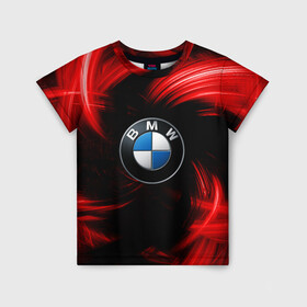 Детская футболка 3D с принтом BMW RED BEAST в Тюмени, 100% гипоаллергенный полиэфир | прямой крой, круглый вырез горловины, длина до линии бедер, чуть спущенное плечо, ткань немного тянется | autosport | bmw | motorsport | авто | автоспорт | бмв | в тренде | красный | машина | подарок | популярое | рекомендации | спорт