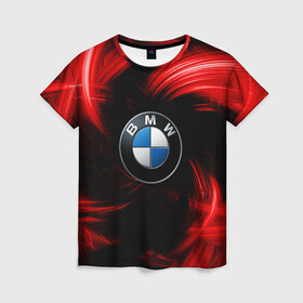 Женская футболка 3D с принтом BMW RED BEAST в Тюмени, 100% полиэфир ( синтетическое хлопкоподобное полотно) | прямой крой, круглый вырез горловины, длина до линии бедер | autosport | bmw | motorsport | авто | автоспорт | бмв | в тренде | красный | машина | подарок | популярое | рекомендации | спорт