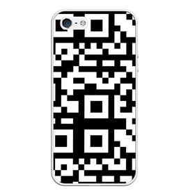 Чехол для iPhone 5/5S матовый с принтом qr code куаркод в Тюмени, Силикон | Область печати: задняя сторона чехла, без боковых панелей | Тематика изображения на принте: covid | qr code | антикороновирус | ковид | куаркод | привика