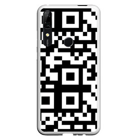 Чехол для Honor P Smart Z с принтом qr code куаркод в Тюмени, Силикон | Область печати: задняя сторона чехла, без боковых панелей | covid | qr code | антикороновирус | ковид | куаркод | привика