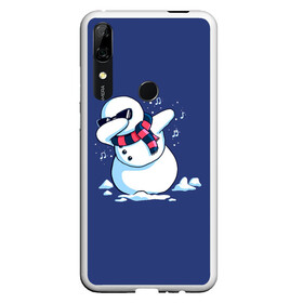 Чехол для Honor P Smart Z с принтом Dab Snowman in a scarf в Тюмени, Силикон | Область печати: задняя сторона чехла, без боковых панелей | Тематика изображения на принте: 2022 | 22 | christmas | dab | dub | new | notes | scarf | snow | snowman | snowy | woman | year | баба | год | даб | новый | ноты | очки | рождество | снег | снеговик | снежная | шарф