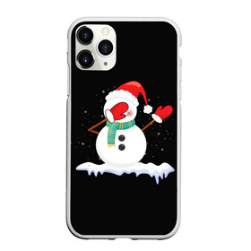 Чехол для iPhone 11 Pro Max матовый с принтом Cartoon Dab Snowman в Тюмени, Силикон |  | Тематика изображения на принте: 2022 | 22 | cartoon | christmas | dab | dub | mult | new | notes | scarf | snow | snowman | snowy | woman | year | баба | год | даб | мультяшный | новый | очки | рождество | снег | снеговик | снежная | шарф