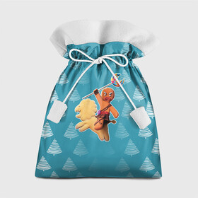 Подарочный 3D мешок с принтом ПРЯНИК | gingerbread в Тюмени, 100% полиэстер | Размер: 29*39 см | 2022 | shrek | герой | др | как у всех | мультфильм | нг | новый год | подарок | пряня | рекомндации | хочу | шрек