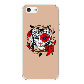 Чехол для iPhone 5/5S матовый с принтом White Tiger Symbol в Тюмени, Силикон | Область печати: задняя сторона чехла, без боковых панелей | blue | christmas | eyes | face | flowers | glow | muzzle | new | rose | snow | symbol | tiger | tulip | white | winter | year | белый | глаза | год | года | зима | лицо | нового | новый | рождество | свечение | символ | синее | тигр | тигра