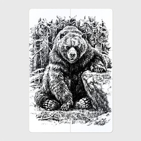Магнитный плакат 2Х3 с принтом Истинный хозяин Русского леса в Тюмени, Полимерный материал с магнитным слоем | 6 деталей размером 9*9 см | bear | courage | fearlessness | force | forest | muzzle | paws | power | russia | stone | бесстрашие | камень | лапы | лес | медведь | мощь | мужество | отвага | россия | сила