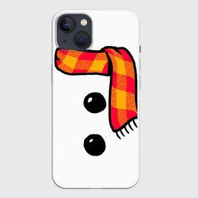 Чехол для iPhone 13 с принтом Snowman Outfit в Тюмени,  |  | attributes | buttons | christmas | new | scarf | snow | snowman | snowy | woman | year | атрибутика | баба | год | новый | пуговица | пуговицы | рождество | снег | снеговик | снежная | шарф