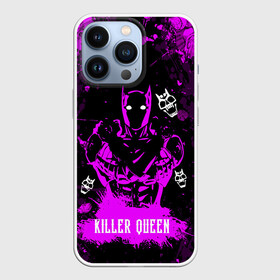 Чехол для iPhone 13 Pro с принтом JOJO   KILLER QUEEN   КОРОЛЕВА УБИЙЦА   АРТ в Тюмени,  |  | Тематика изображения на принте: adventure | jojo | jojos bizarre | jojos bizarre adventure | killer queen | pattern | yare yare daze | аниме | брызги | джоджо | манга | розовый | узор | яре яре дазе