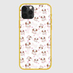 Чехол для iPhone 12 Pro с принтом Милые собачки разных пород в Тюмени, силикон | область печати: задняя сторона чехла, без боковых панелей | пес | песик | порода | собака | собачка
