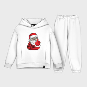 Детский костюм хлопок Oversize с принтом Плохой дед мороз Merry x mas в Тюмени,  |  | Тематика изображения на принте: 2022 | bad | комикс | новый год | рождество | санта
