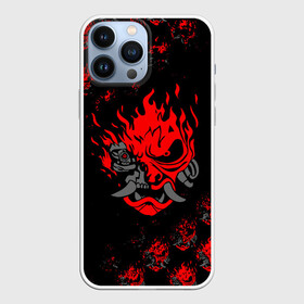 Чехол для iPhone 13 Pro Max с принтом CYBERPUNK 2077 SAMURAI KEANU REEVES DEMON в Тюмени,  |  | cd project red | cyberpunk 2077 | demon | keanu reeves | maelstrom | militech | quadra | samurai | smile | trauma | trauma team | демон | киану ривз | киберпанк 2077 | милитех | самурай | смайл