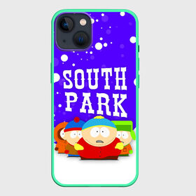 Чехол для iPhone 13 с принтом SOUTH PARK   ЮЖНЫЙ ПАРК в Тюмени,  |  | Тематика изображения на принте: eric cartman | park | south | south park | кайл | картман | картмен | кени | кеннет | кенни | они убили кени | парк | саус парк | сволочи | стэнли | эрик | южный | южный парк