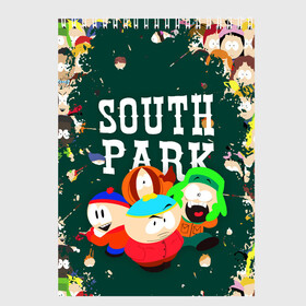 Скетчбук с принтом SOUTH PARK   ЮЖНЫЙ ПАРК   АРТ в Тюмени, 100% бумага
 | 48 листов, плотность листов — 100 г/м2, плотность картонной обложки — 250 г/м2. Листы скреплены сверху удобной пружинной спиралью | eric cartman | park | pattern | south | south park | арт | зима | кайл | картман | картмен | кени | кеннет | кенни | они убили кени | парк | саус парк | сволочи | стэнли | узор | эрик | южный | южный парк