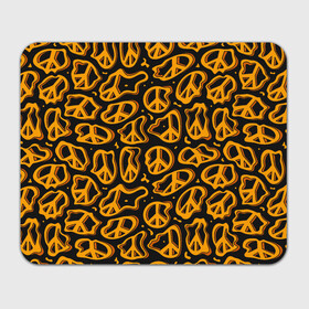 Прямоугольный коврик для мышки с принтом Пацифик. Знак мира в Тюмени, натуральный каучук | размер 230 х 185 мм; запечатка лицевой стороны | pacific | peace | жест | знак | мир | мирный | пацифик | пис