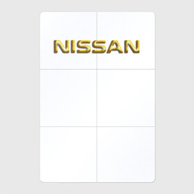 Магнитный плакат 2Х3 с принтом Авто NISSAN (золотой) в Тюмени, Полимерный материал с магнитным слоем | 6 деталей размером 9*9 см | nissan | авто | автомобили | мужчине | ниссан | подарок