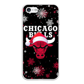 Чехол для iPhone 5/5S матовый с принтом НОВОГОДНИЙ CHICAGO BULLS 2022 СНЕЖИНКИ в Тюмени, Силикон | Область печати: задняя сторона чехла, без боковых панелей | 2022 | 23 | basketball | bulls | chicago bulls | jordan | logo | michael jordan | nba | red | sport | баскетбол | быки | джордан | лого | майкл джордан | новогодний чикаго булс | новый год | спорт | чикаго буллс | чикаго булс новый год