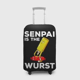 Чехол для чемодана 3D с принтом SENPAI IS THE WURST сосиска и горчичка в Тюмени, 86% полиэфир, 14% спандекс | двустороннее нанесение принта, прорези для ручек и колес | ahegao | anime | kawai | kowai | manga | oppai | otaku | sempai | senpai | sugoi | waifu | yandere | аниме | ахегао | вайфу | ковай | манга | отаку | семпай | сенпай | тренд