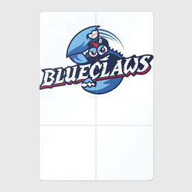 Магнитный плакат 2Х3 с принтом Jersey Shore BlueClaws в Тюмени, Полимерный материал с магнитным слоем | 6 деталей размером 9*9 см | ball | baseball | cancer | claw | eyes | team | usa | бейсбол | глаза | клешня | мяч | рак | сша