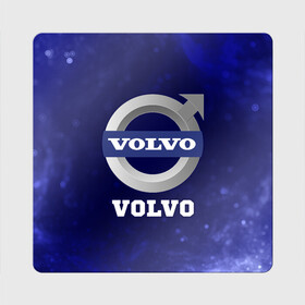 Магнит виниловый Квадрат с принтом ВОЛЬВО Volvo + Пламя в Тюмени, полимерный материал с магнитным слоем | размер 9*9 см, закругленные углы | auto | logo | moto | symbol | volvo | авто | автомобиль | вольво | гонки | знак | лого | логотип | логотипы | марка | машина | мото | огонь | пламя | символ | символы