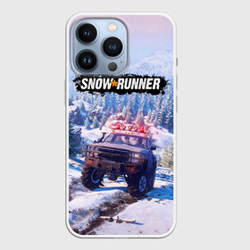 Чехол для iPhone 13 Pro с принтом SnowRunner Гонки по бездорожью в Тюмени,  |  | Тематика изображения на принте: auto | car | race | snowrunner | авто | автомобиль | гонки | гонки по бездорожью | гоночные игры | джип | зимние гонки | машина | пикап | снежные гонки | снежный бегун | сноу раннер | сноураннер | тачка