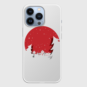 Чехол для iPhone 13 Pro с принтом Снежные ёлочки в Тюмени,  |  | 2021 | 2022 | happy new year | happy new year 2022 | дед мороз | новый год | новый год 2022 | рождество | санта | снег