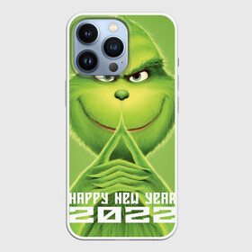 Чехол для iPhone 13 Pro с принтом Зимний Гринч в Тюмени,  |  | Тематика изображения на принте: 2020 | 2021 | 2022 | америка | дед мороз | декабрь | дисней | зеленый | зима | злодей | классная | крутая | новый год | подарки | праздник | россия | январь