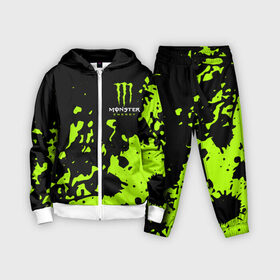 Детский костюм 3D с принтом Monster Energy green в Тюмени,  |  | monster energy | sport | логтип | марка | марка энергетических напитков | монстр энерджи | спорт | энергетический напиток