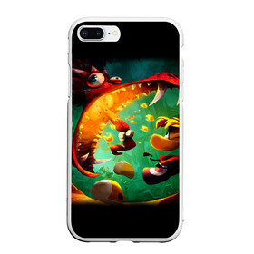 Чехол для iPhone 7Plus/8 Plus матовый с принтом Rayman Legend в Тюмени, Силикон | Область печати: задняя сторона чехла, без боковых панелей | Тематика изображения на принте: аркада | дракон | игра | кулак | рейман