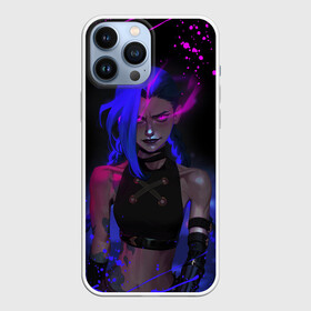 Чехол для iPhone 13 Pro Max с принтом JINX NEON EYES   LOL GAME HERO в Тюмени,  |  | akali | arcane | fan | fan art | hero | jinx | kda | kda mas | league of legends | lol | moba | neon | акали | аркейн | герой | джинкс | кда | лига легенд | лол | моба | неон