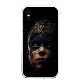Чехол для iPhone XS Max матовый с принтом Hellblade 2022 в Тюмени, Силикон | Область печати: задняя сторона чехла, без боковых панелей | викинги | девушка | игра | племя | средневековье
