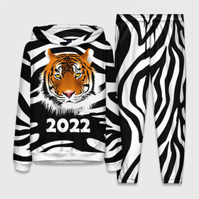Женский костюм 3D (с толстовкой) с принтом Символ 2022 Новогодний Тигр Полосатый | Tiger в Тюмени,  |  | 2022 | black | cat | christmas | merry | new year | tiger | xmas | водяной | год тигра | животные | кот | кошки | новый год | паттерн | полосатый | рождество | снег | снежинки | тигры | узор | цветы | черный